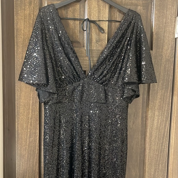 Vici Pants & Jumpsuits Vici Trophy Wife Sequin Jumpsuit Black Nwt